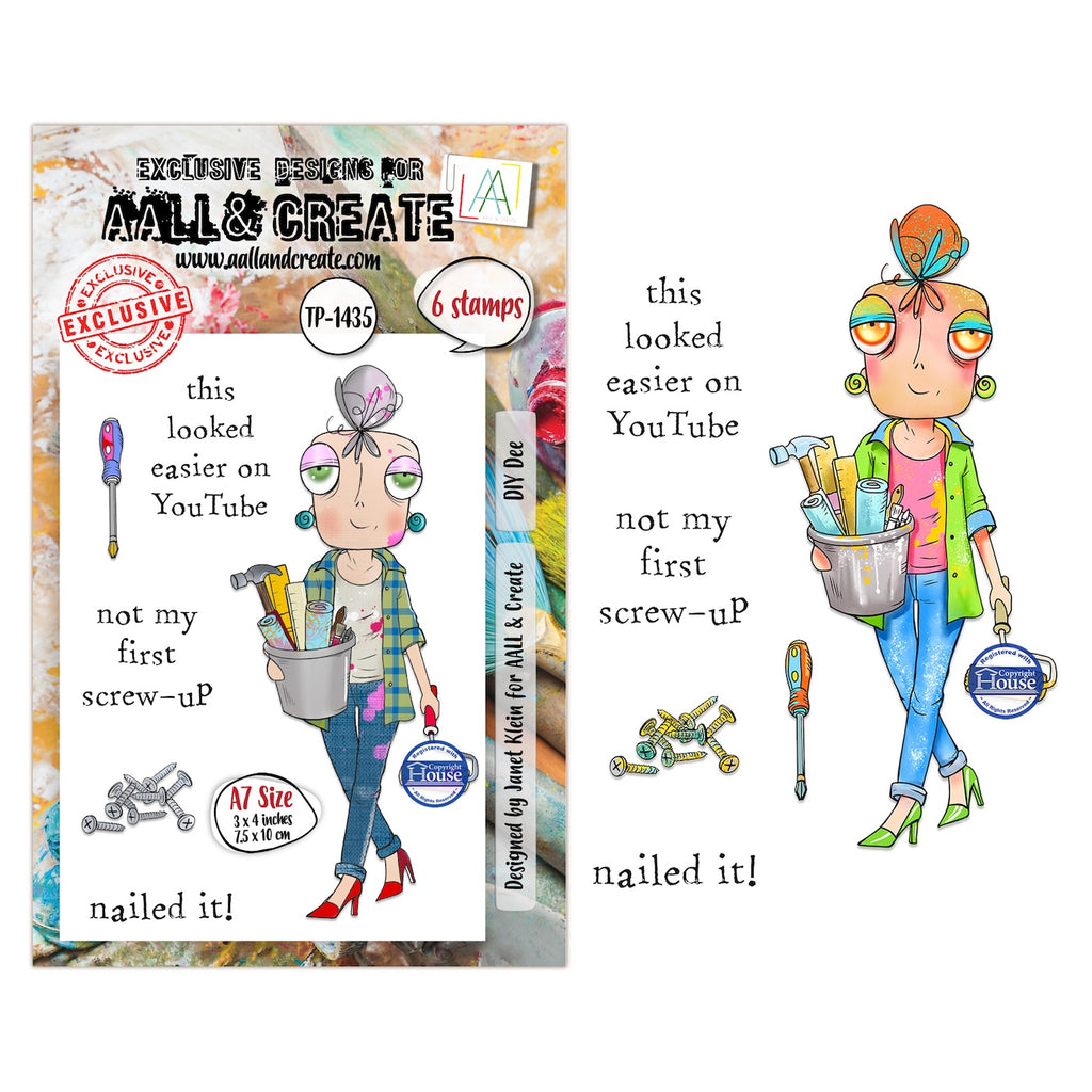 AALL & Create DIY Dee A7 Clear Stamp Set 1435