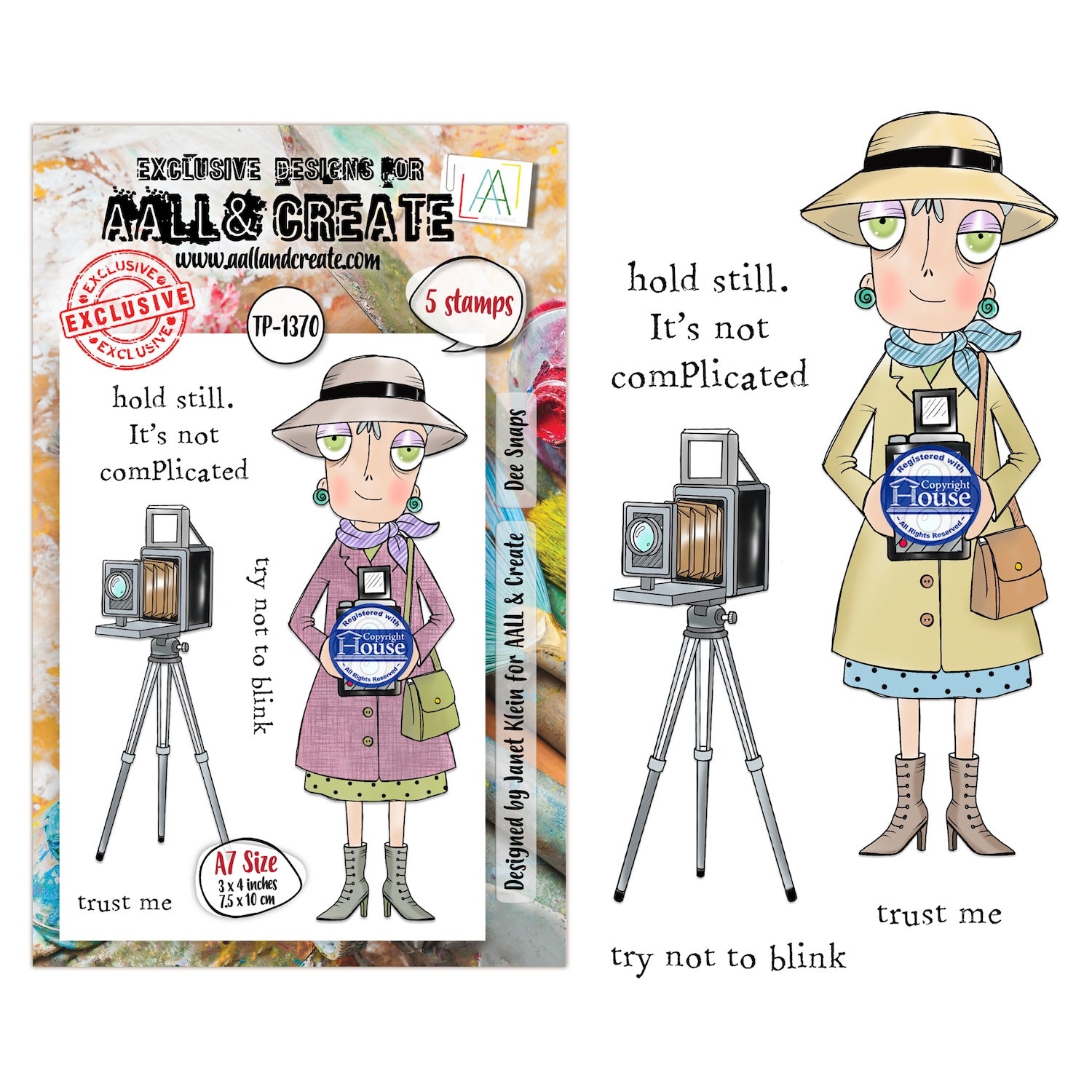 AALL & Create Dee Snaps A7 Clear Stamp Set 1370