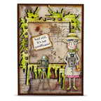 AALL & Create Dee Snaps A7 Clear Stamp Set 1370 green scarf