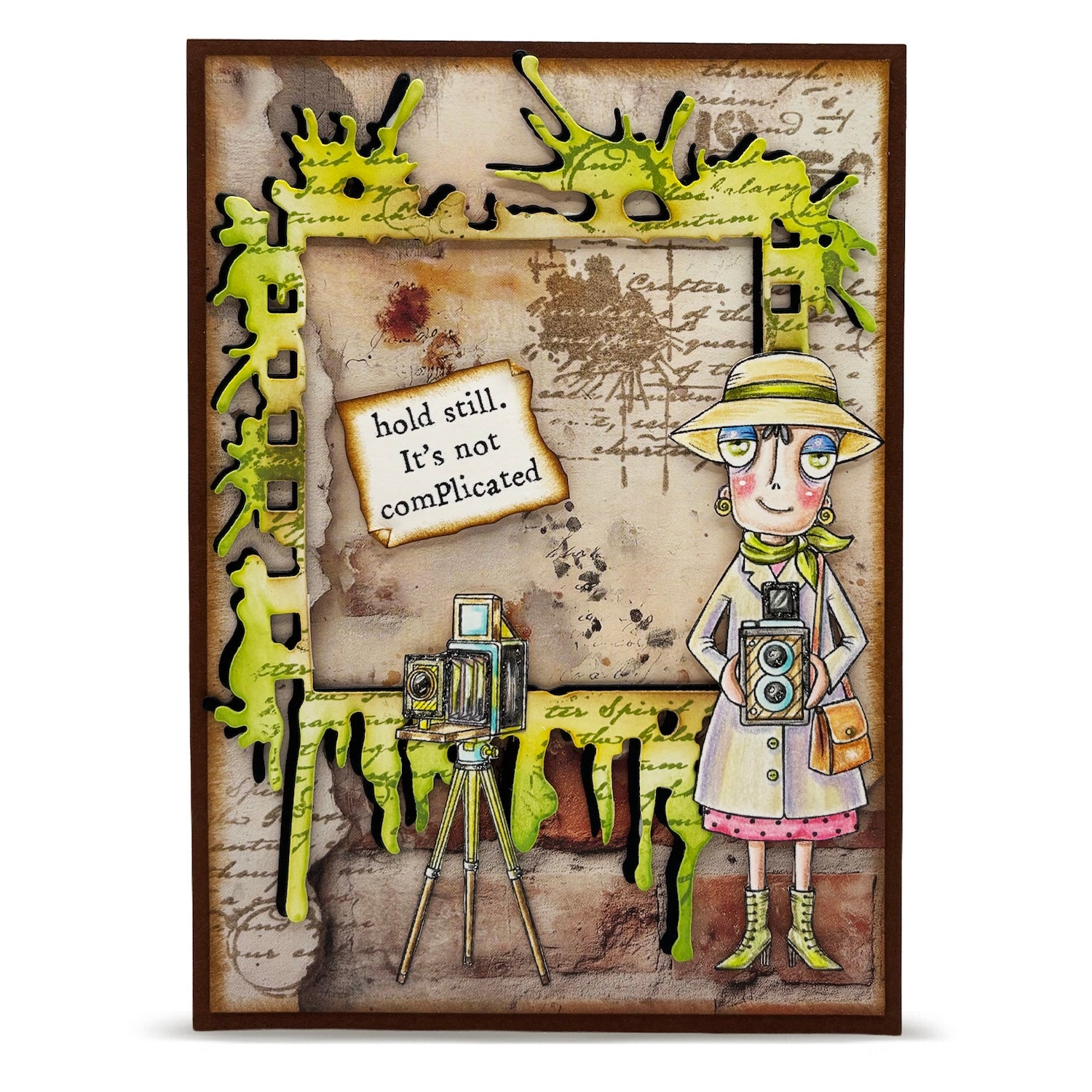 AALL & Create Dee Snaps A7 Clear Stamp Set 1370 green scarf