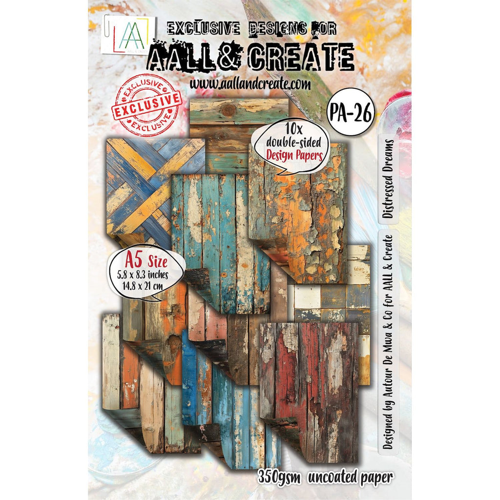 AALL & Create Distressed Dreams Timber Tints Design A5 Paper pa026