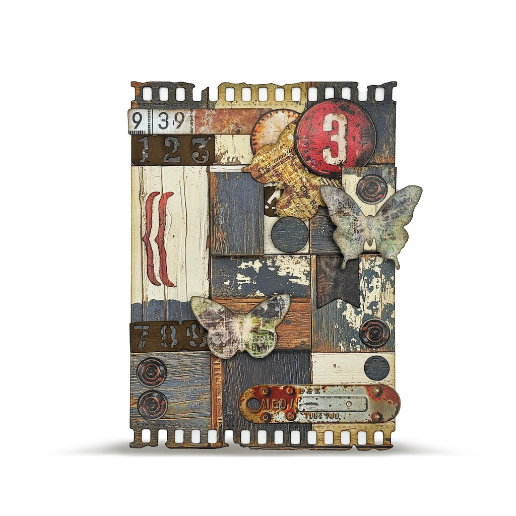 AALL & Create Distressed Dreams Timber Tints Design A5 Paper pa026 butterfly