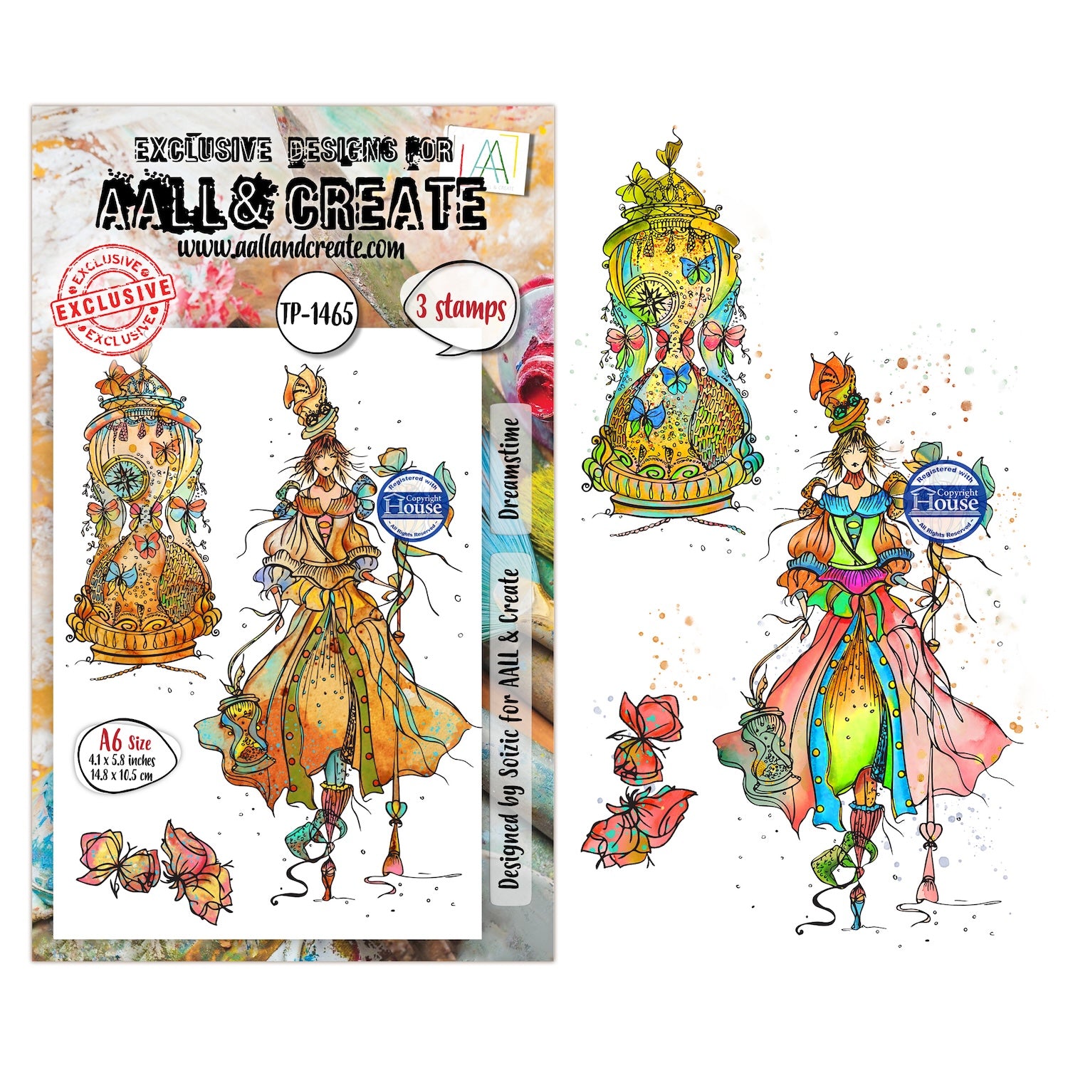 AALL & Create Dreamstime A6 Clear Stamp Set 1465