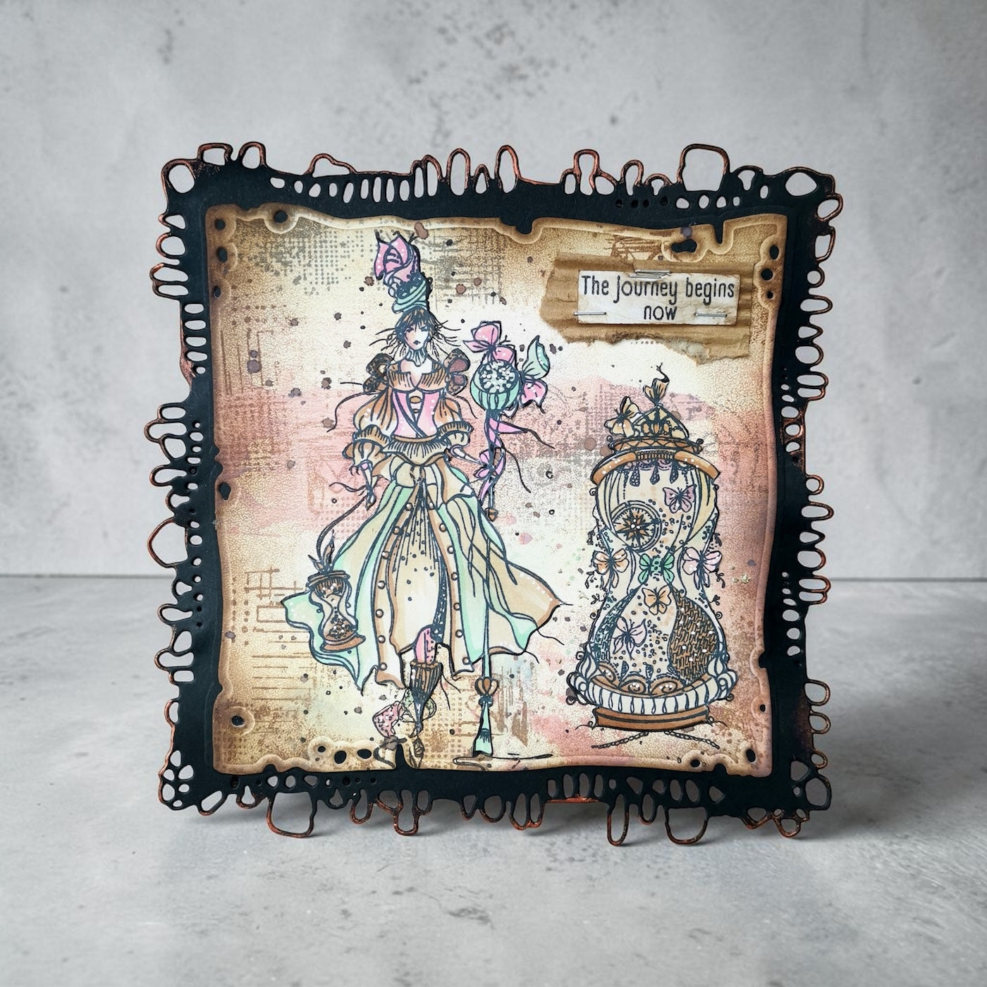 AALL & Create Dreamstime A6 Clear Stamp Set 1465 the journey begins now