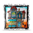 AALL & Create Dreamtropolis Stamp Bundle red roof windows curtains