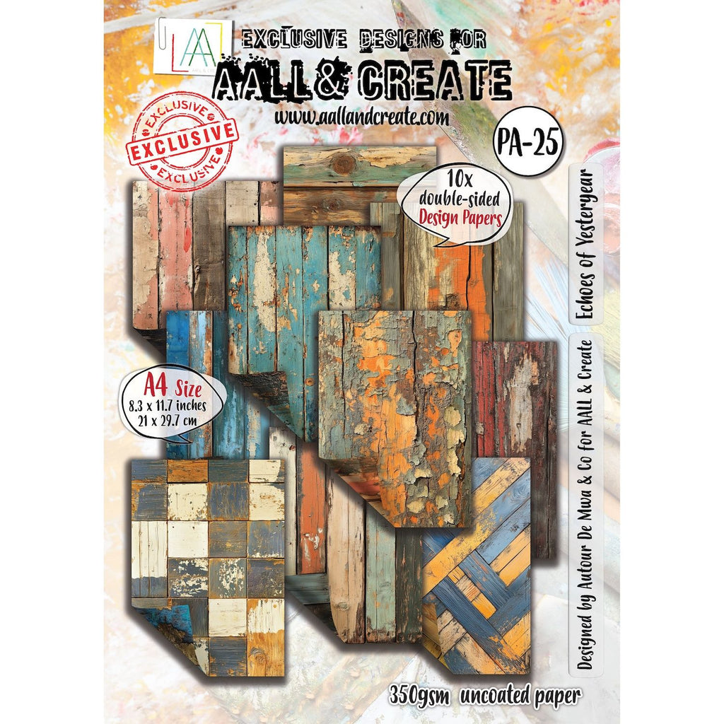 AALL & Create Echoes of Yesteryear Timber Tints A4 Design Paper pa025