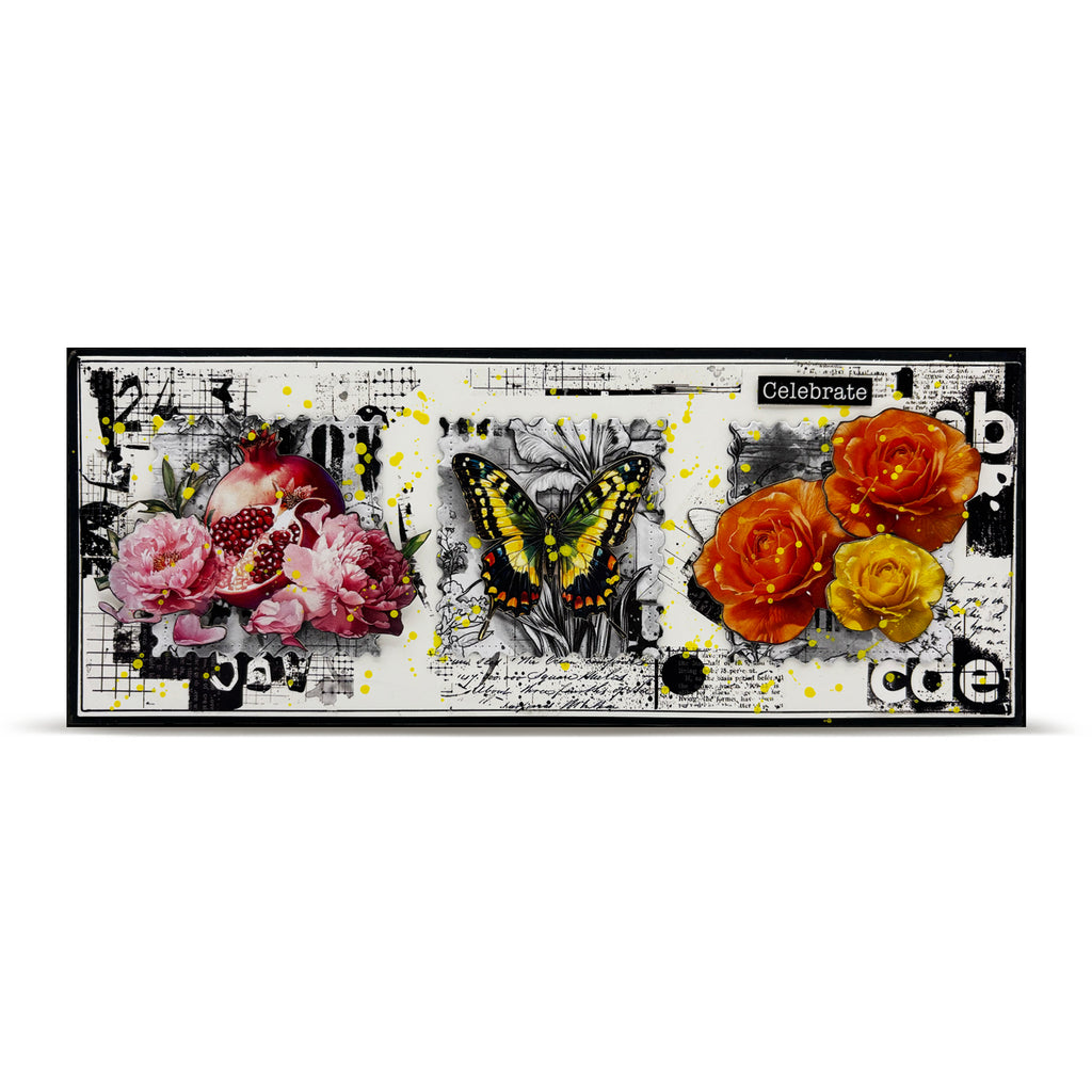 AALL & Create Edgy Botanica A5 Rub Ons ro-019 flowers