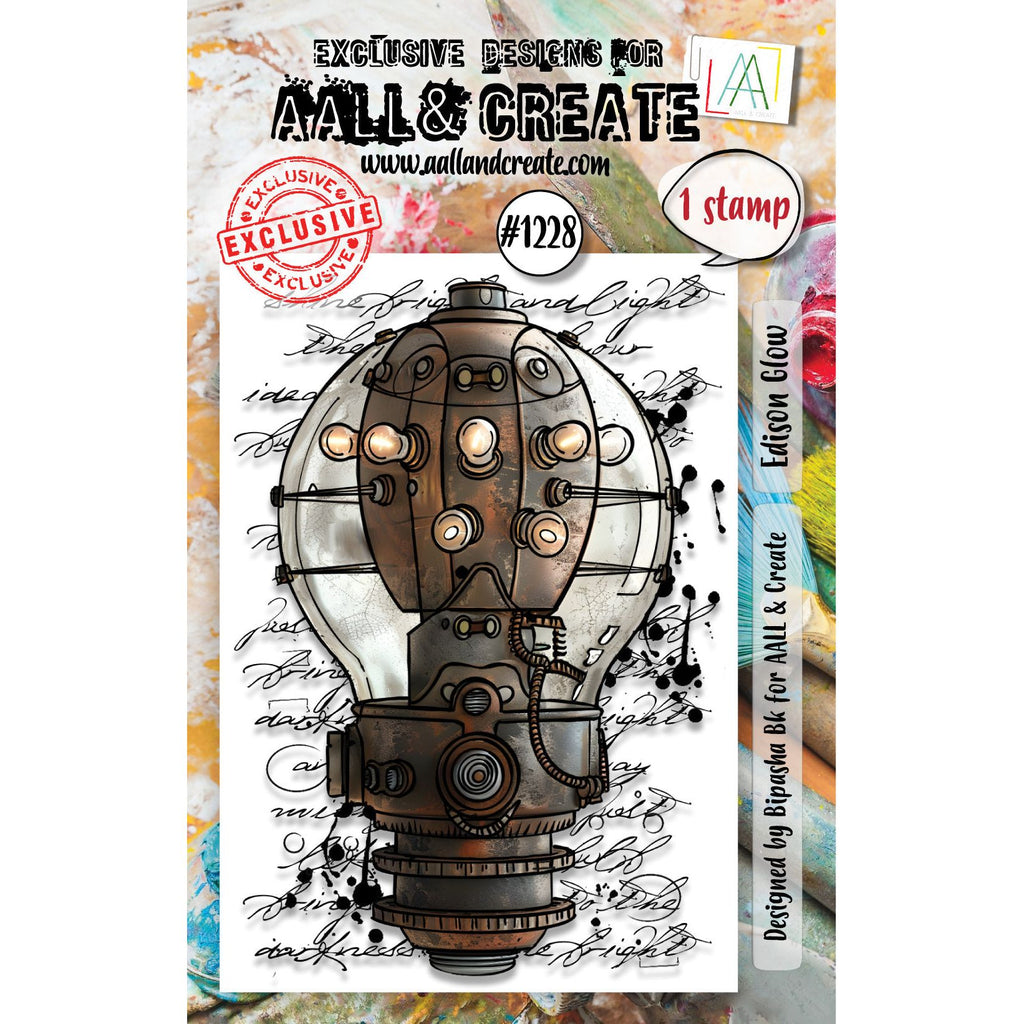 AALL & Create Edison Glow A7 Clear Stamp Set 1228