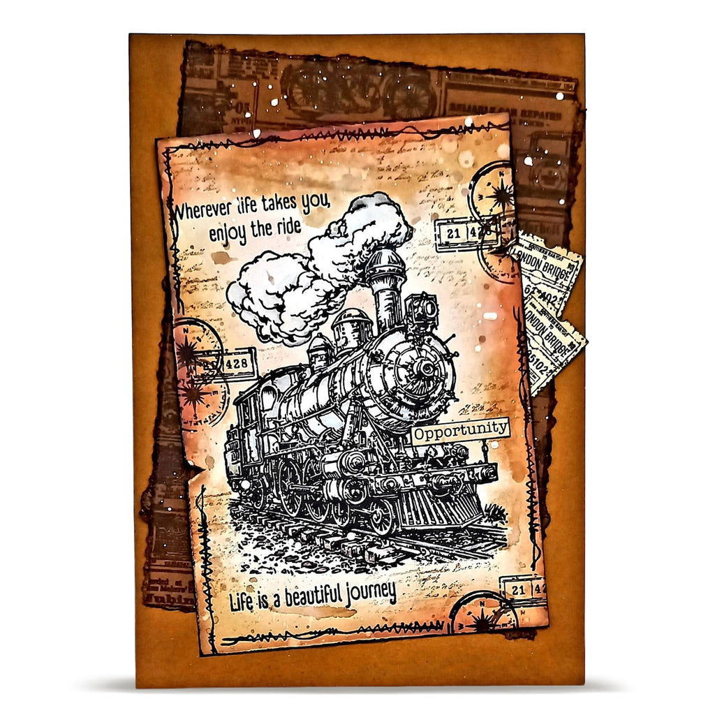 AALL & Create Enjoy the Ride A6 Clear Stamp Set 1455 life is a beautiful journey