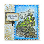 AALL & Create Enjoy the Ride A6 Clear Stamp Set 1455 life is a beautiful journey train