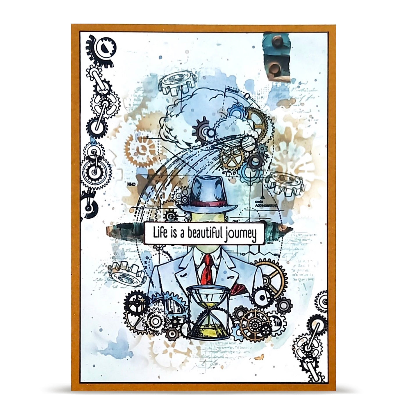 AALL & Create Faceless Time A6 Clear Stamp Set 1456 life is a beautiful journey