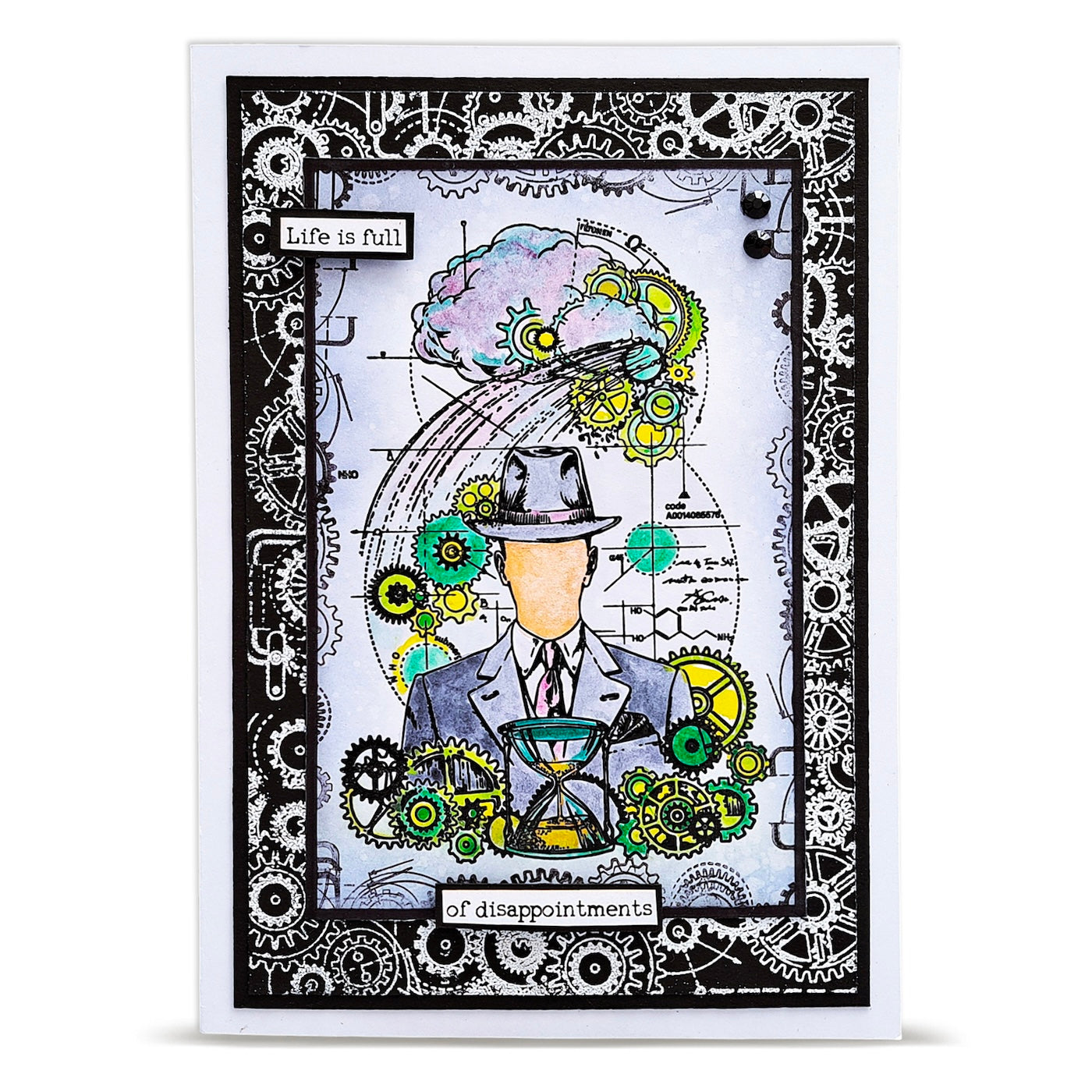 AALL & Create Faceless Time A6 Clear Stamp Set 1456 life is full of disappointments
