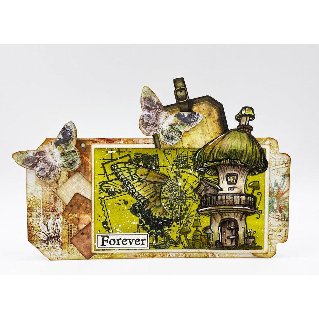 AALL & Create Faded Memories Ephemera Die Cuts mushroom