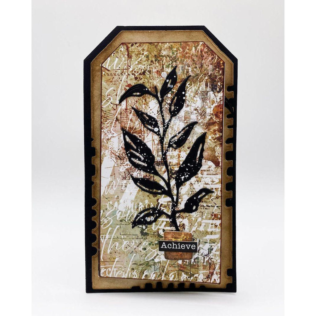 AALL & Create Faded Memories Ephemera Die Cuts plant