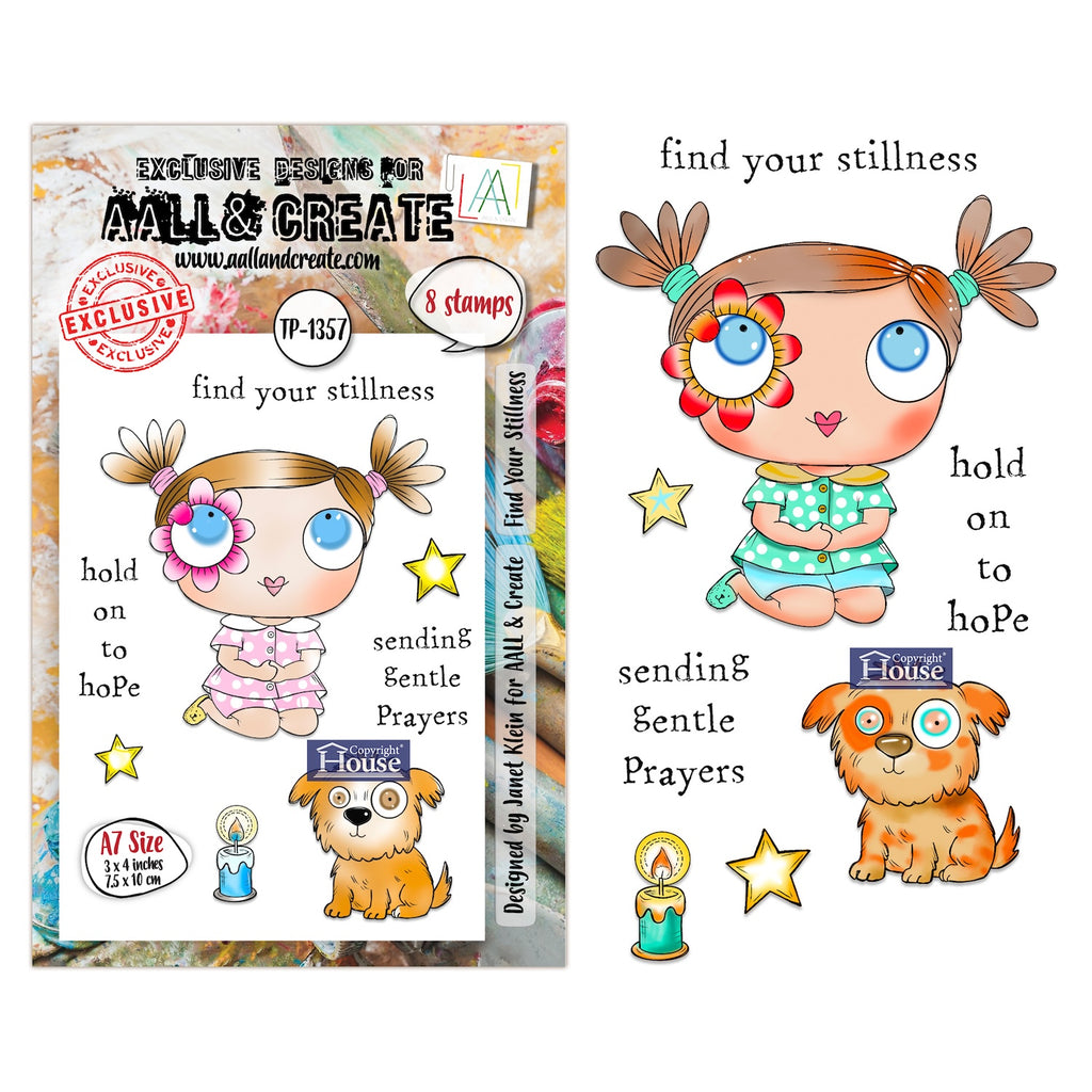 AALL & Create Find Your Stillness A7 Clear Stamp Set 1357