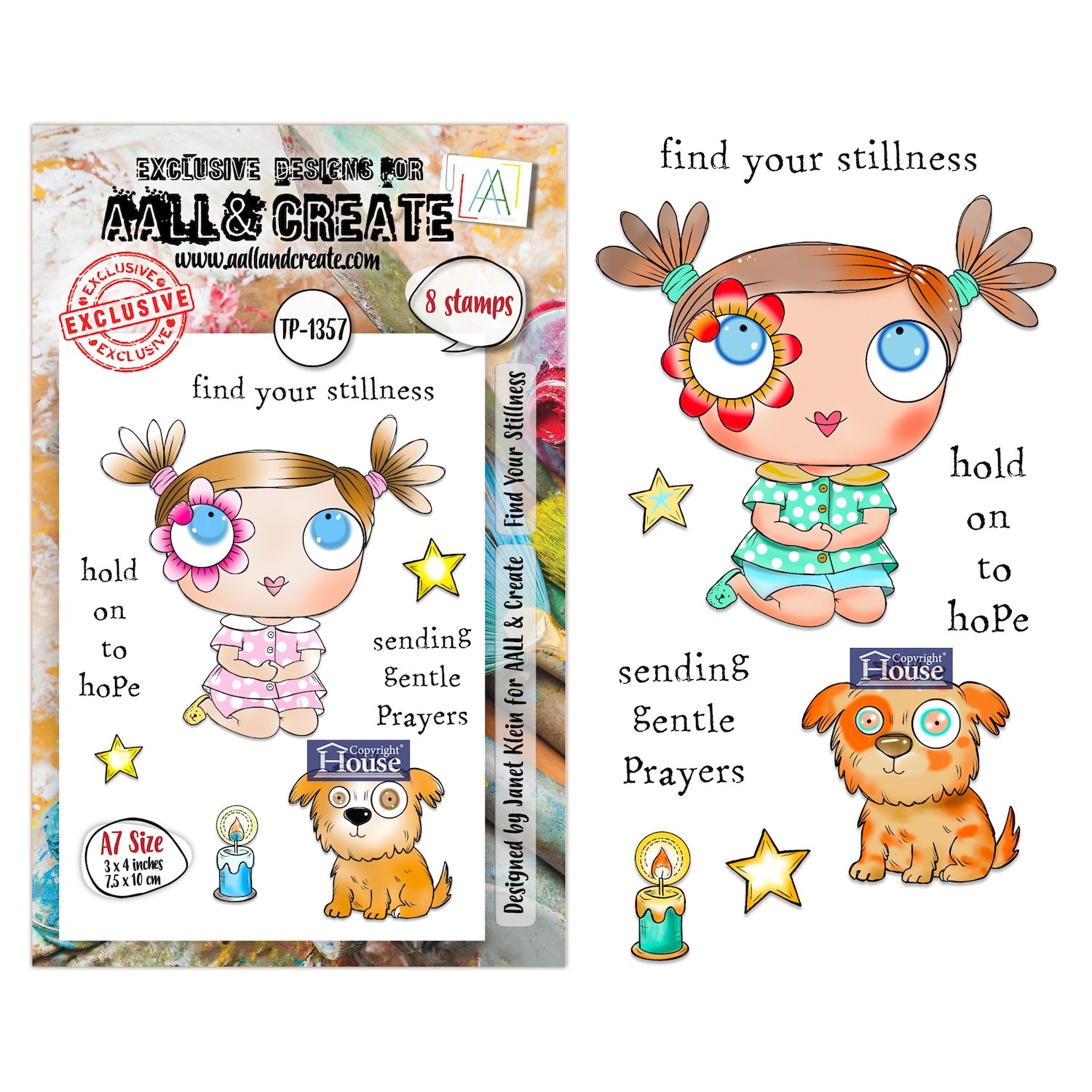 AALL & Create Find Your Stillness A7 Clear Stamp Set 1357