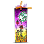 AALL & Create Fleurs Elegantes A6 Clear Stamp Set 1530 green leaves orange flower petals orange ribbon love card
