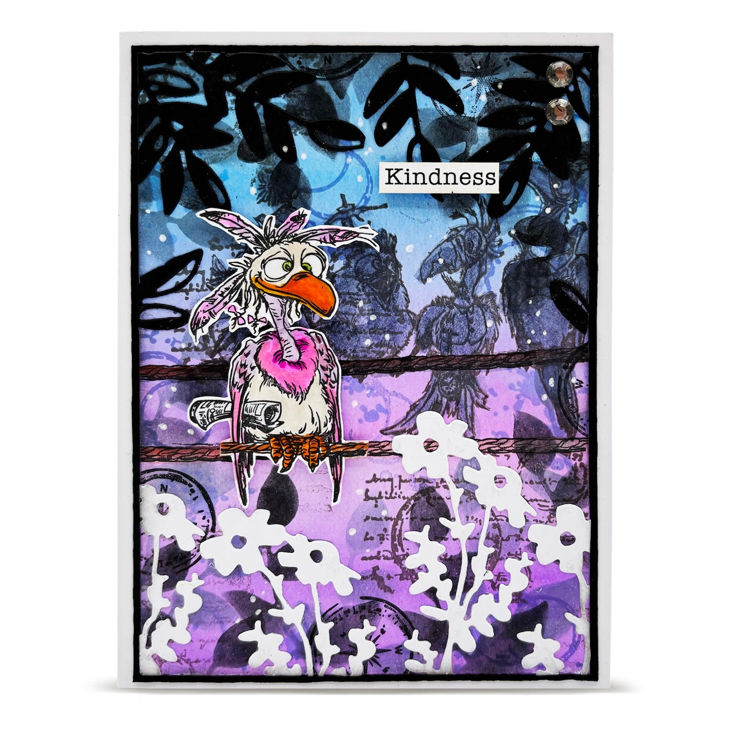 AALL & Create Flight Club A6 Clear Stamp Set 1413 kindness birds