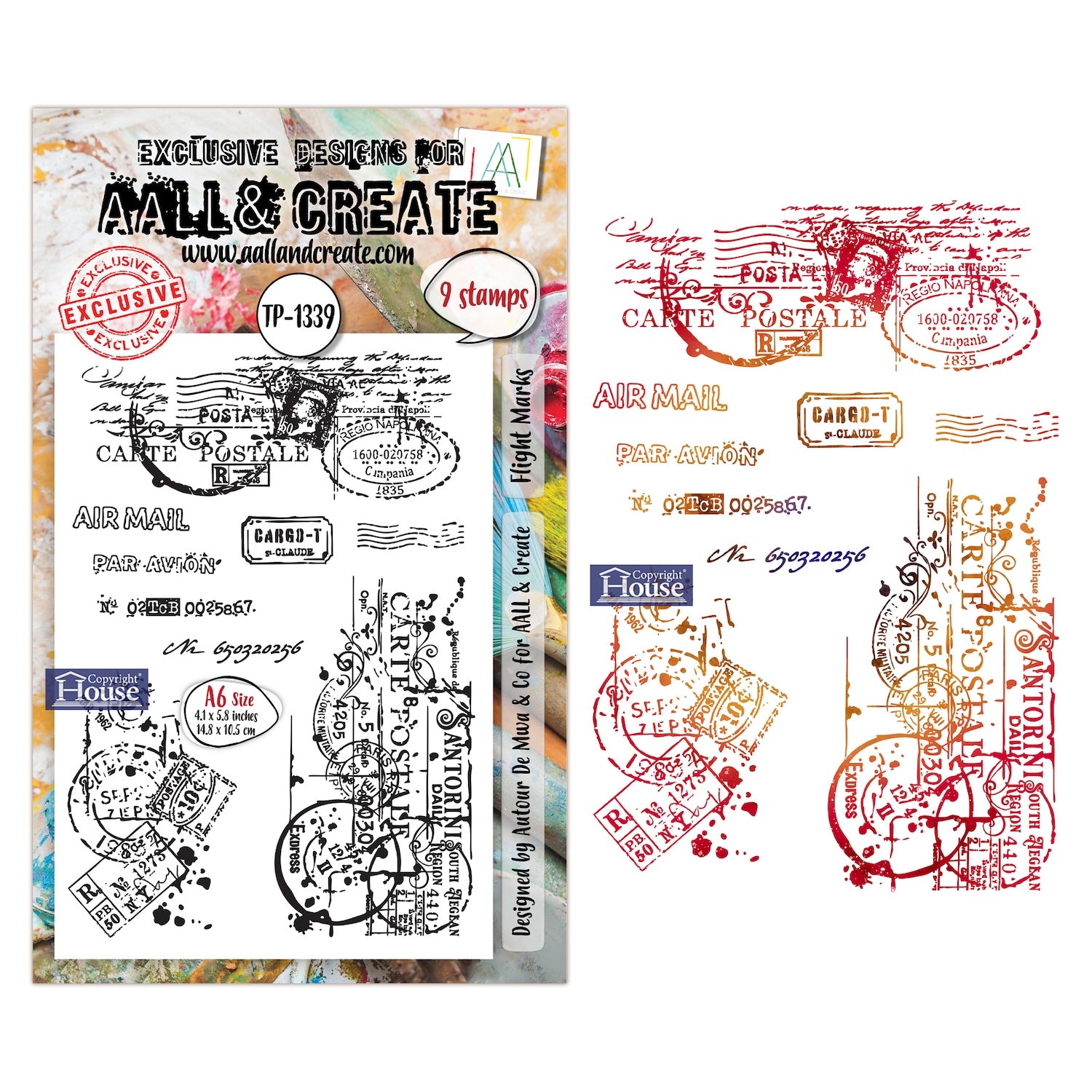 AALL & Create Flight Marks A6 Clear Stamp Set 1339