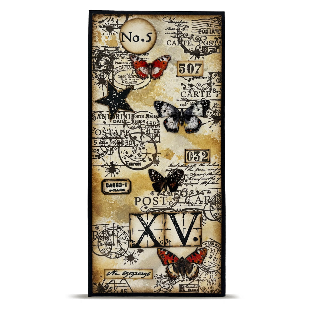 AALL & Create Flight Marks A6 Clear Stamp Set 1339 butterflies and star