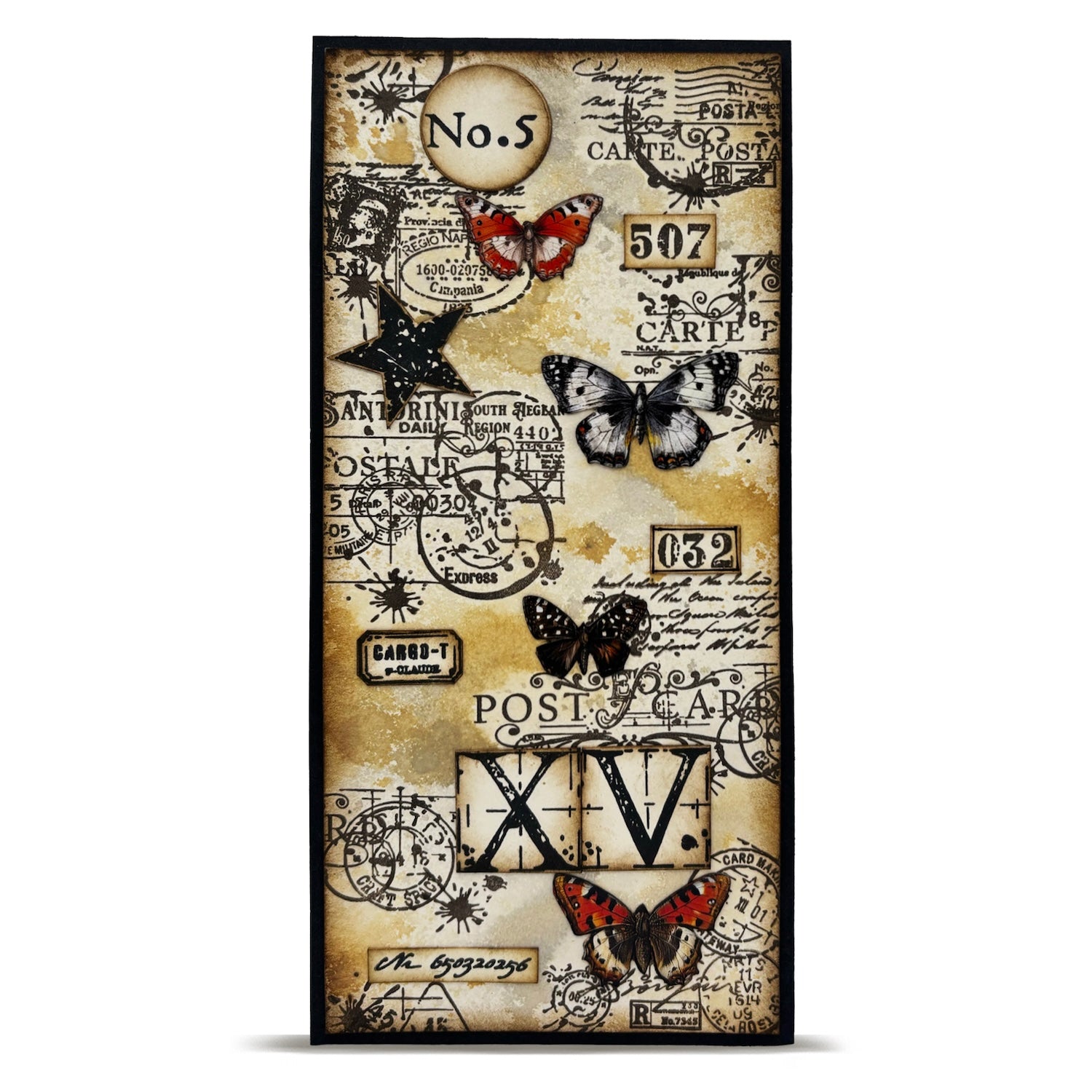 AALL & Create Flight Marks A6 Clear Stamp Set 1339 butterflies and star