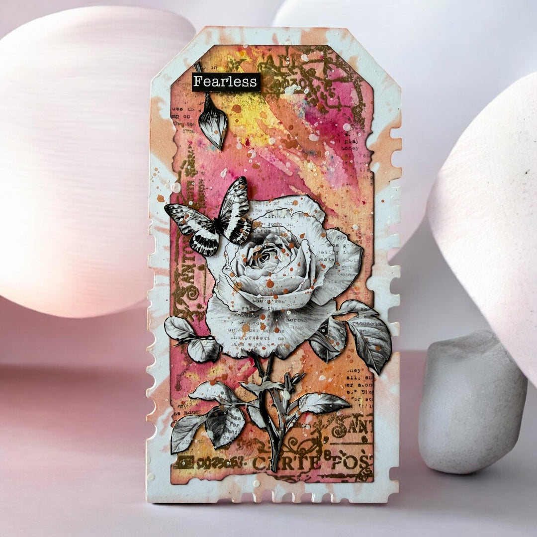 AALL & Create Flight Marks A6 Clear Stamp Set 1339 rose bookmark