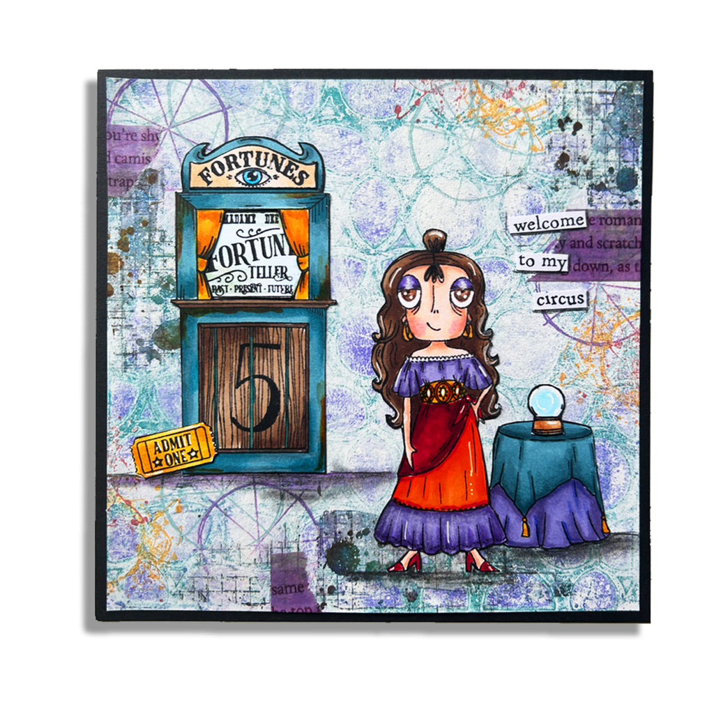 AALL & Create Fortuneteller Dee A6 Clear Stamps 1211 fortune