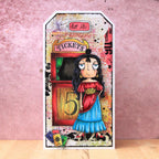 AALL & Create Fortuneteller Dee A6 Clear Stamps 1211 tag