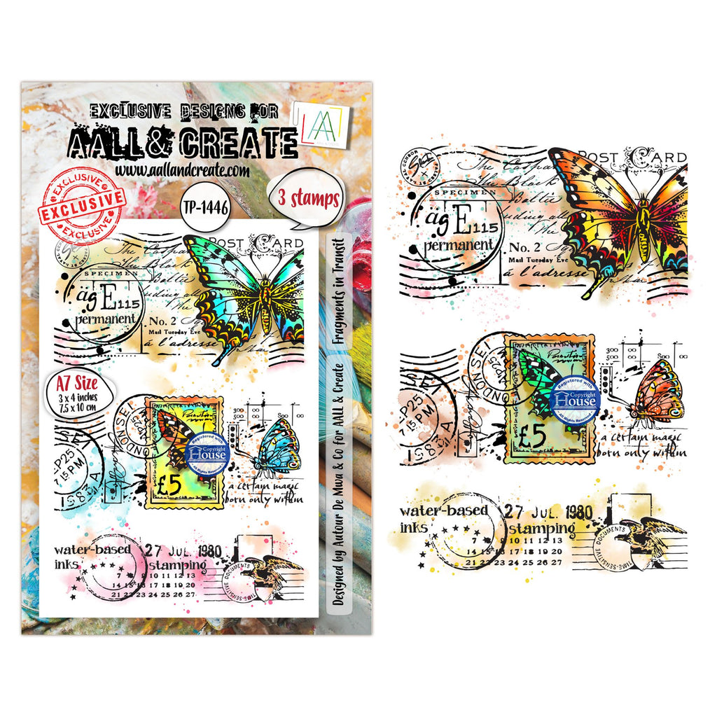 AALL & Create Fragments in Transit A7 Clear Stamp Set 1446