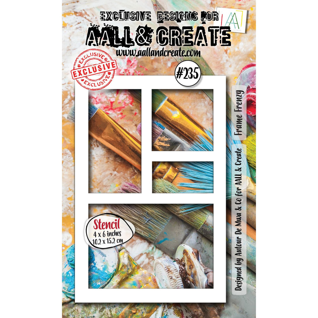 AALL & Create Frame Frenzy 6x4 Stencil 235