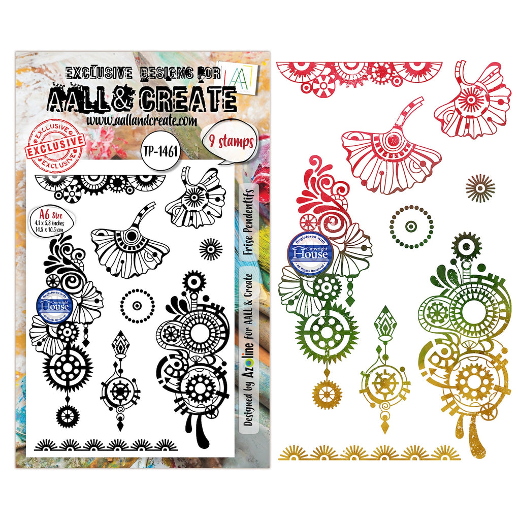 AALL & Create Frise Pendentifs A6 Clear Stamp Set 1461