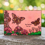 AALL & Create Frise Pendentifs A6 Clear Stamp Set 1461 her garden her art