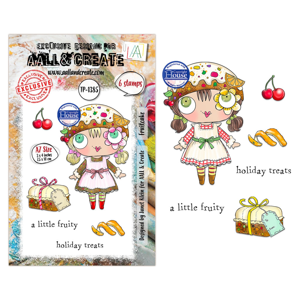 AALL & Create Fruitcake A7 Clear Stamp Set 1385