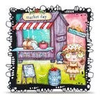 AALL & Create Fruitcake A7 Clear Stamp Set 1385 concession stand cherries barrel card
