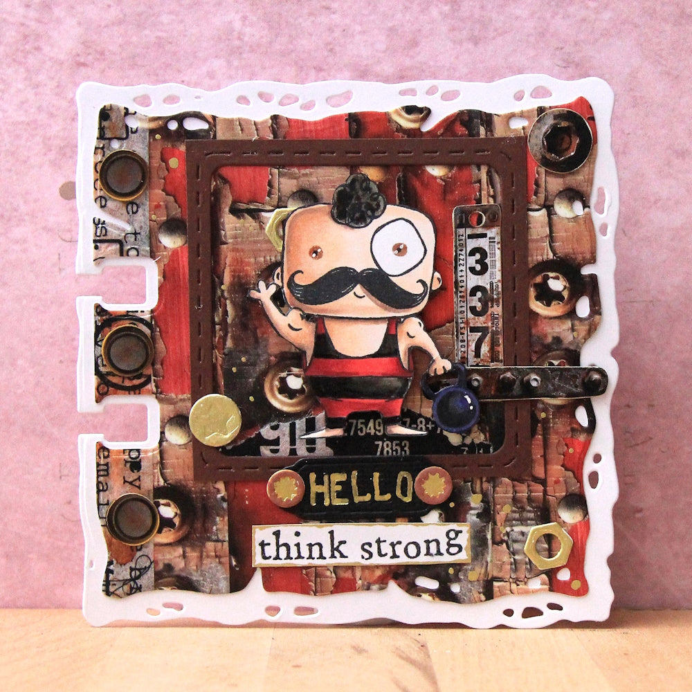 AALL & Create Funambulism A7 Clear Stamps 1208 think strong