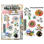 AALL & Create Funny Coquelicots A6 Clear Stamp Set 1477