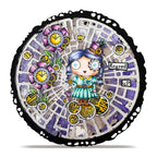 AALL & Create Gear Girl A7 Clear Stamp Set 1371 steampunk flower circle