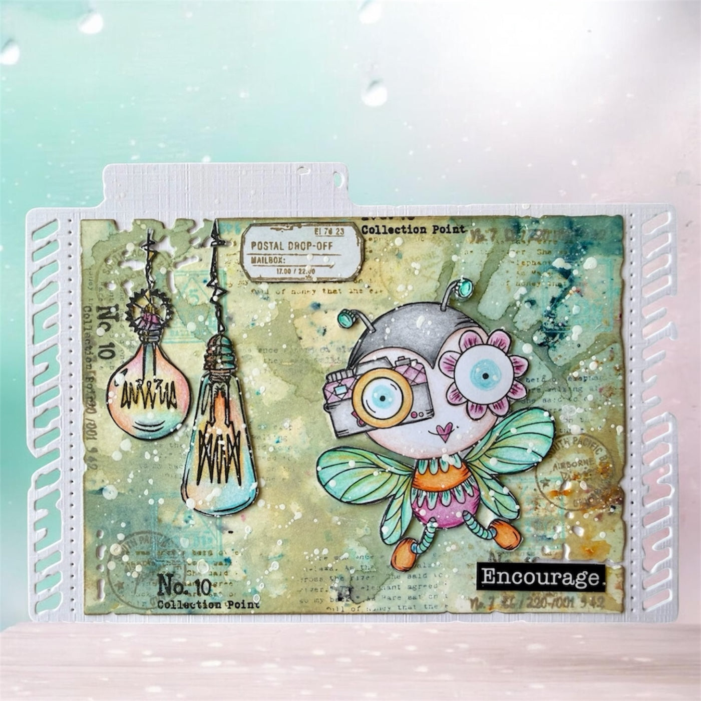 AALL & Create Gearlight Glow A6 Clear Stamp Set 1457 encourage