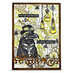 AALL & Create Gearlight Glow A6 Clear Stamp Set 1457 light up the room