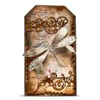 AALL & Create Glassbound Dragonfly A6 Clear Stamp Set 1466 steampunk