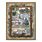 AALL & Create Global Gazette A6 Clear Stamp Set 1343 car