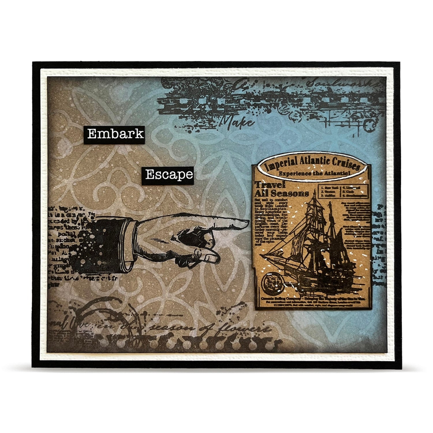 AALL & Create Global Gazette A6 Clear Stamp Set 1343 escape
