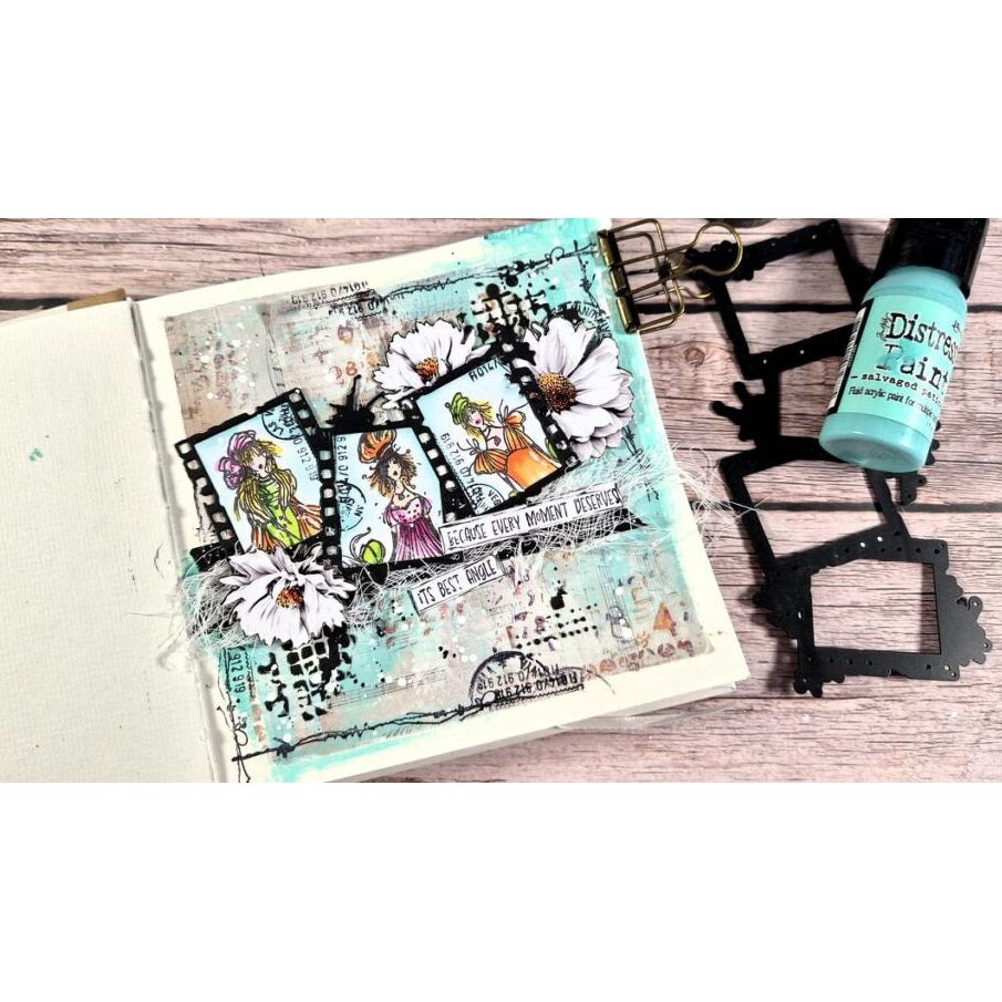 AALL & Create Gravel Script Ephemera Die Cuts ep-93 white flowers