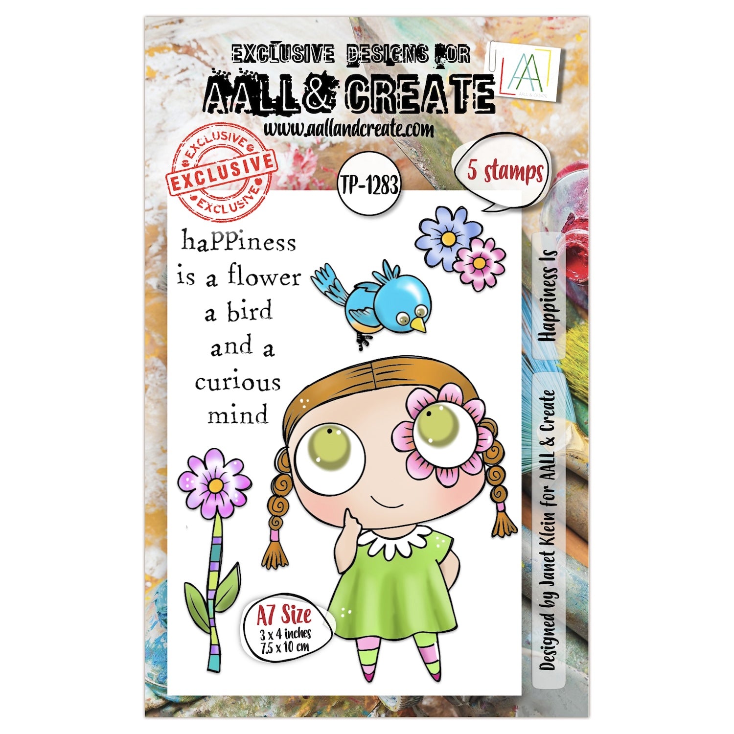 AALL & Create Happiness Is A7 Clear Stamps 1283