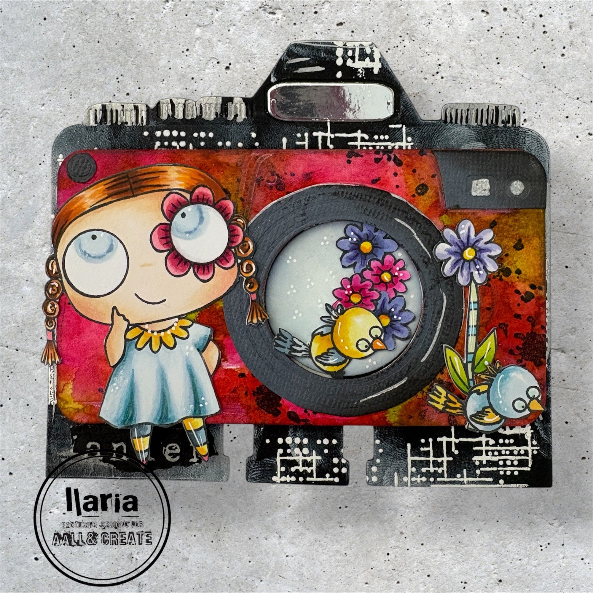 AALL & Create Happiness Is A7 Clear Stamps 1283 camera