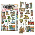 AALL & Create Happy Town People A5 Clear Stamp Set 1474