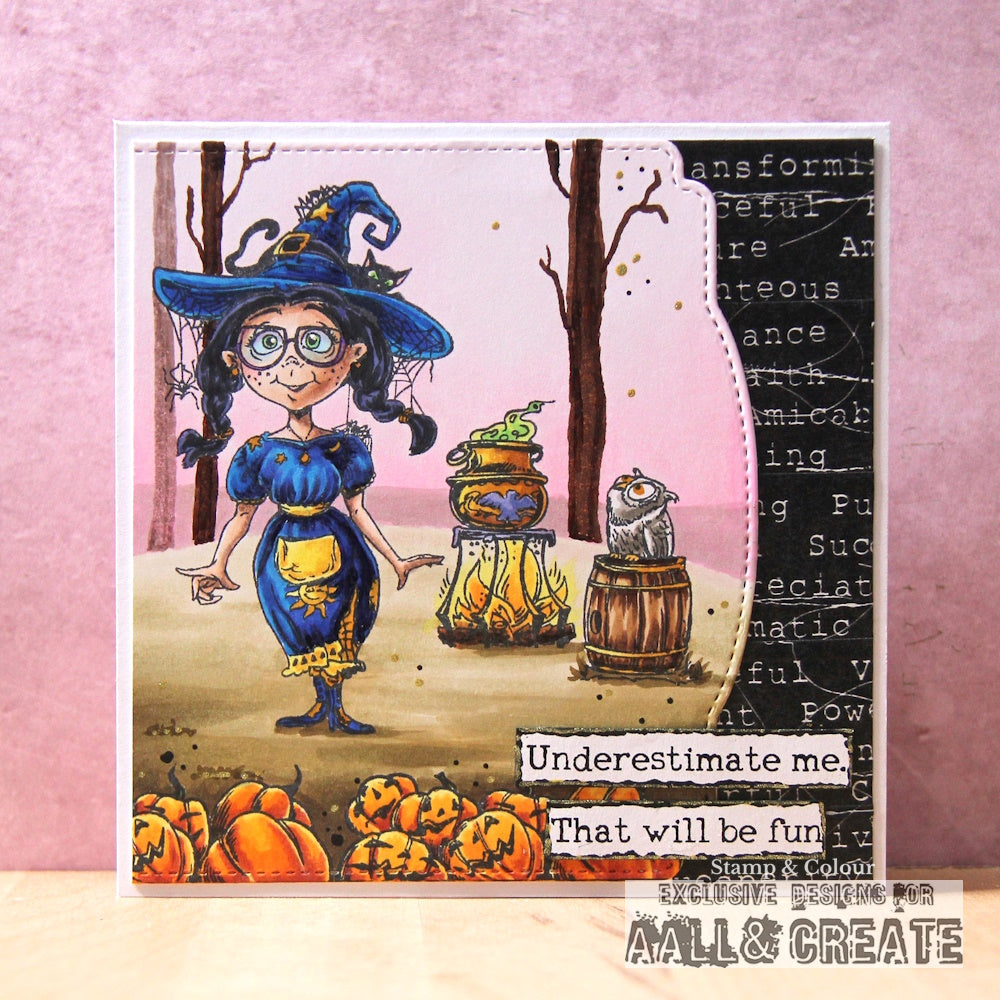 AALL & Create Haunted Spell A6 Clear Stamp Set 1238