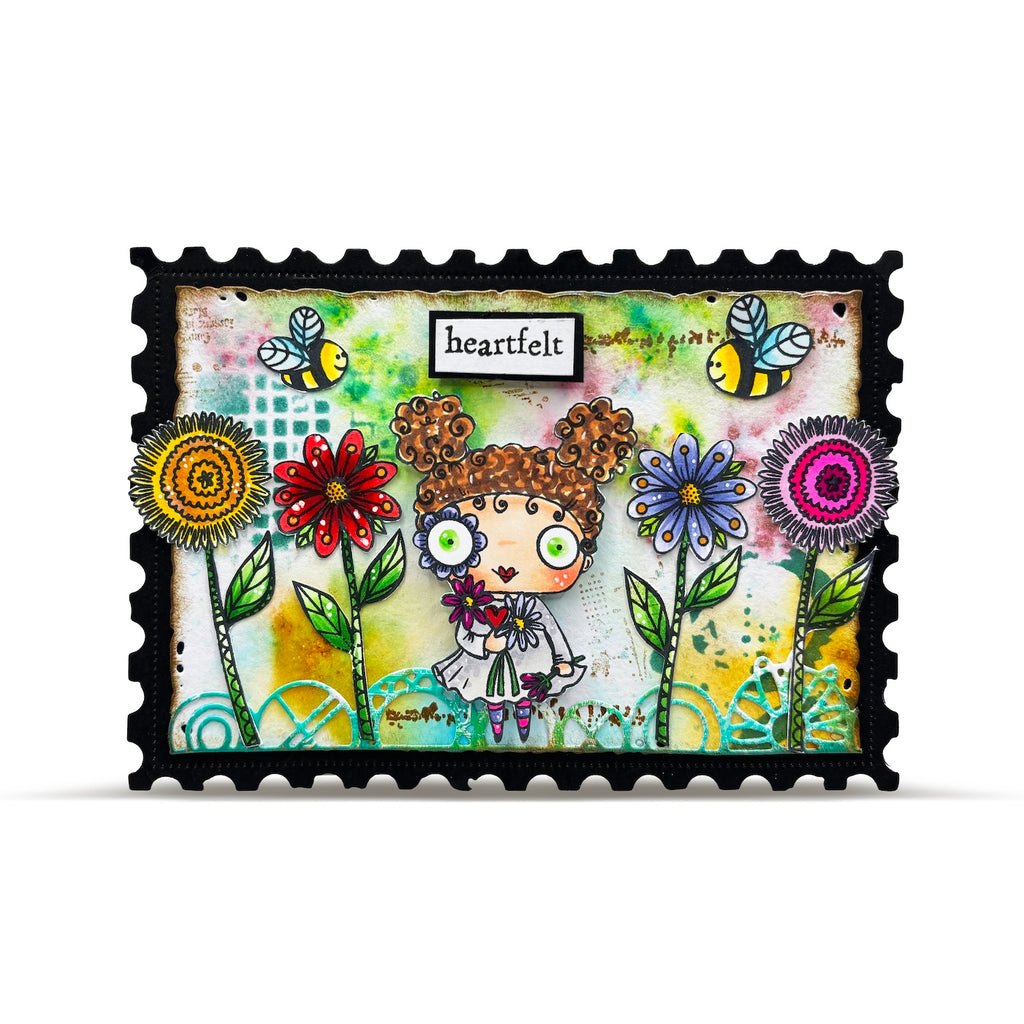 AALL & Create Heartfelt A7 Clear Stamps 1284 heartfelt
