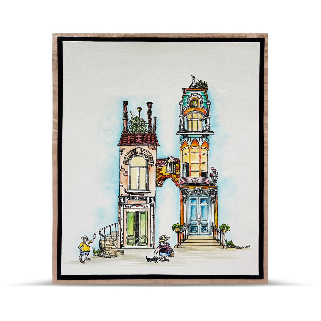 AALL & Create Hello Neighbour A5 Clear Stamp Set 1305 apartments