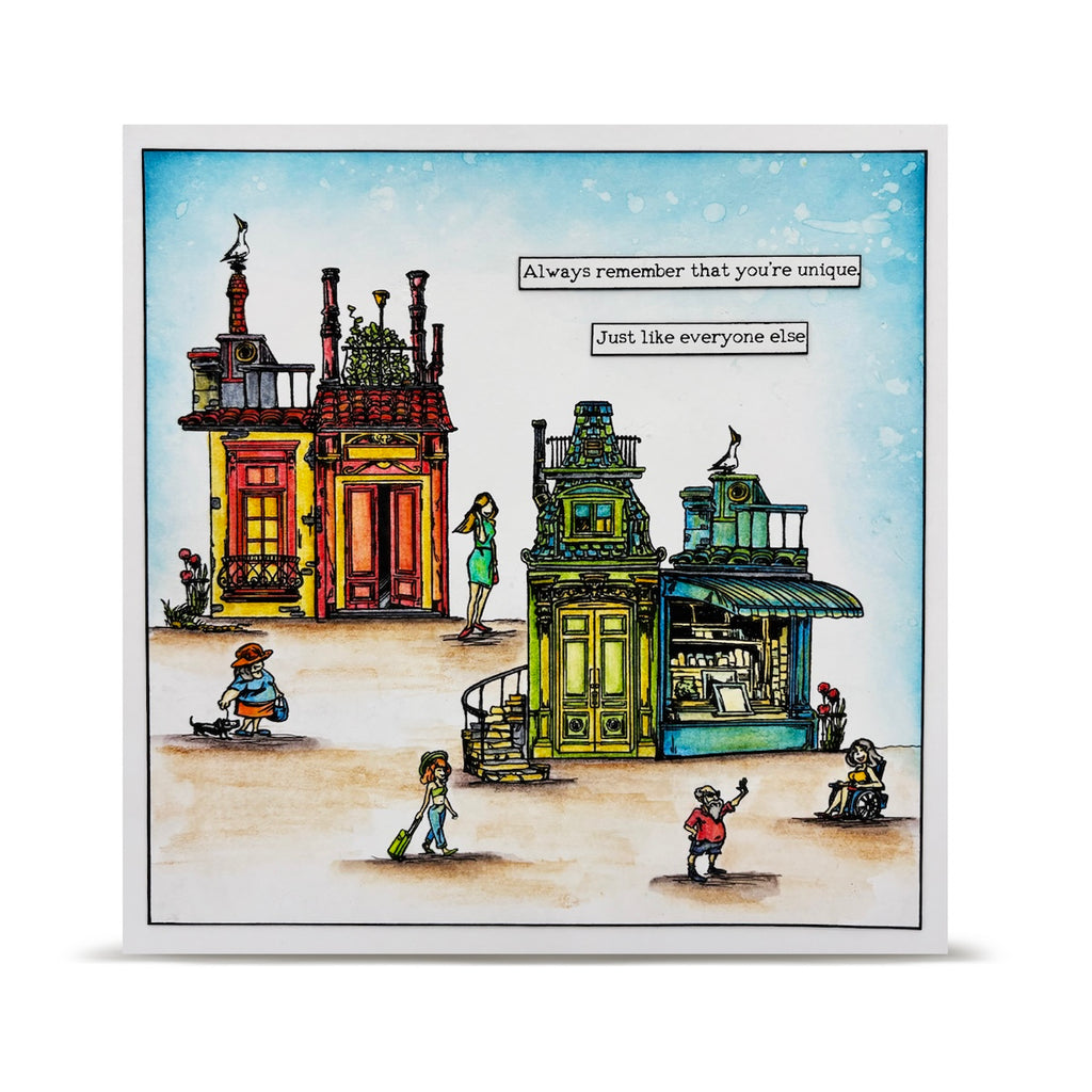 AALL & Create Hello Neighbour A5 Clear Stamp Set 1305 unique